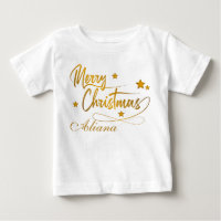 Caligrafia ouro Feliz Natal Personalizado