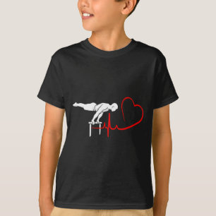 Camiseta Calistenia Planche Batimento Cardíaco Ginasta Fitn