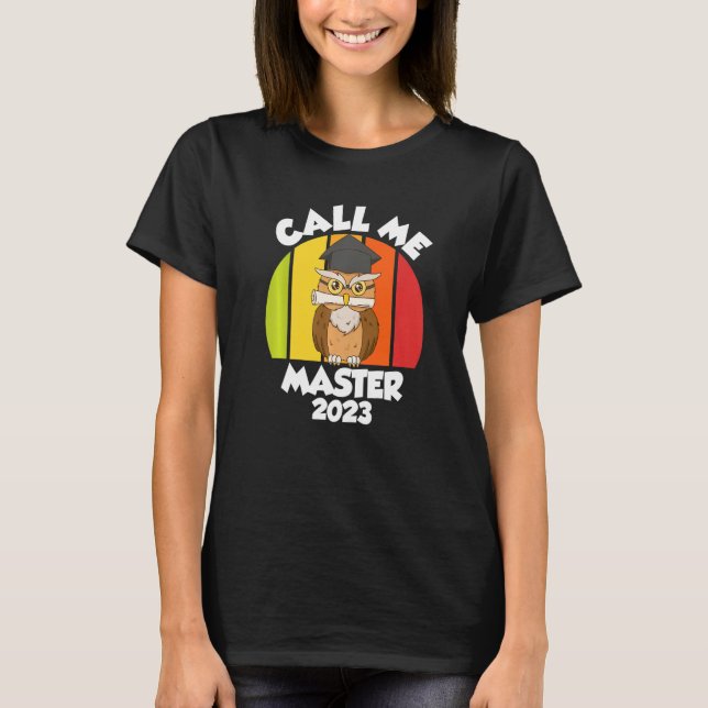 Camiseta Call me Master 2023 Master Degree  1 (Frente)