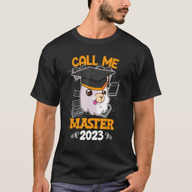 Camiseta Call me master 2023 study degree (Frente)