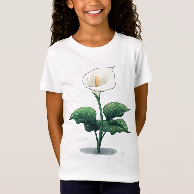 Camiseta Calla Lily Kawaii Art (Frente)