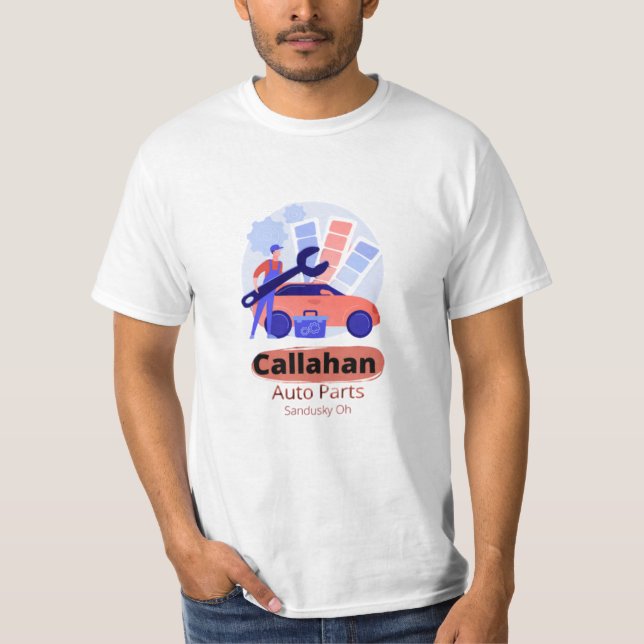 Camiseta Callahan Auto Parts Sandusky Oh (Frente)
