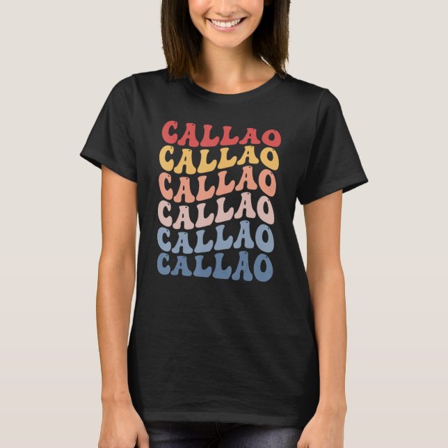 Camiseta Callao City Groovy Retro (Frente)