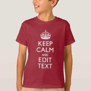 Camiseta CALM DE MANUTENÇÃO Personalizado E Editar Texto 