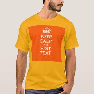 Camiseta CALM DE MANUTENÇÃO Personalizado E Editar Texto La