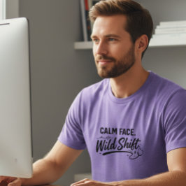 Camiseta Calm Face Wild Shift Frontline para Homem