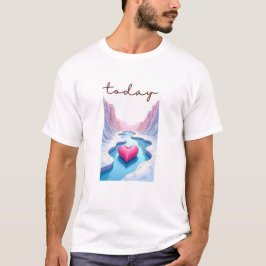 Camiseta Calm Horizon Valley Line Art