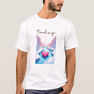 Camiseta Calm Horizon Valley Line Art