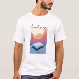 Camiseta Calm Horizon Valley Line Art