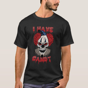 Camiseta Calma Assustadora Scary Pierrot Jester Halloween