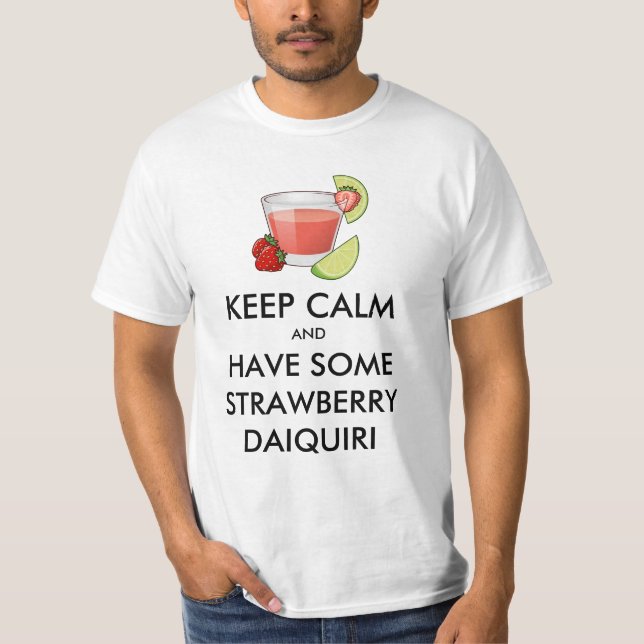 Camiseta Calma - Camisa-T de Strawberry Daiquiri (Frente)