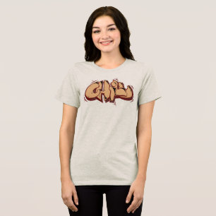 Camiseta Calma, chocolate Bonito e moderno, castanho