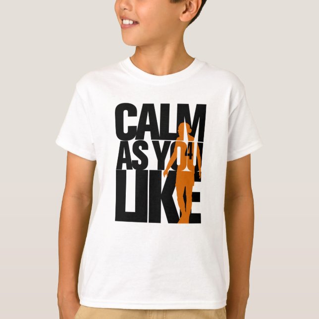 Camiseta Calma como quiser (BlackOrange) LFC Liverpool FC (Frente)