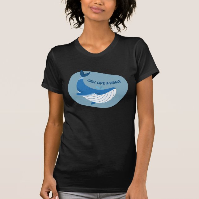 Camiseta Calma como uma baleia (Frente)