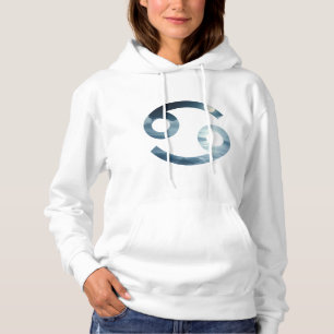 Camiseta Calma do Cancer Sonhador - Arte Oceânica Prata e B