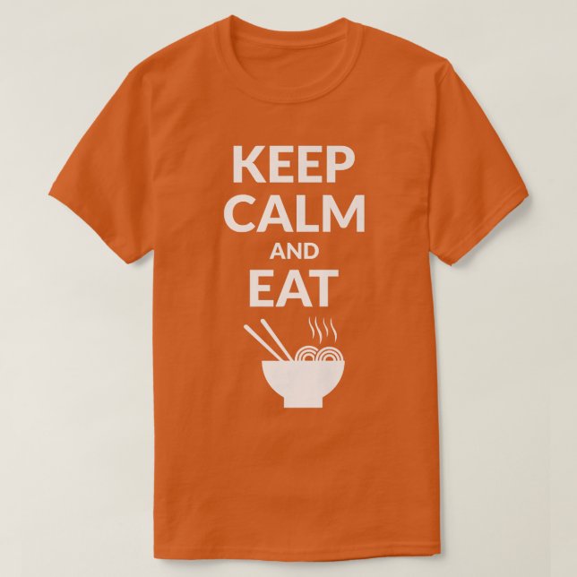 Camiseta Calma E Coma Ramen 765 (Frente do Design)