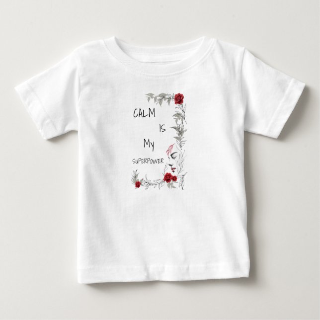 Camiseta Calma É Meu Superpoder | Autoconfiança e Confiança (Frente)