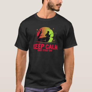 Camiseta Calma E Peixe - Pescarista Engraçado - Drea