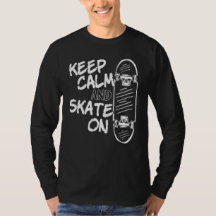Camiseta Calma E Skate No Quadro De Pé Longboarder