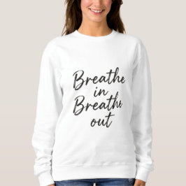 Camiseta Calma Escrita à Mão 'Respire',