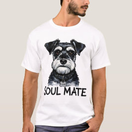 Camiseta Calma gêmea Schnauzer