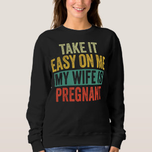 Camiseta Calma, Minha Mulher Está Grávida, Engraçada Pai V