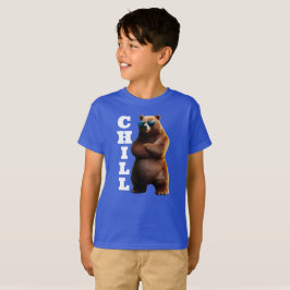 Camiseta Calma Urso Castanho em Óculos Solares