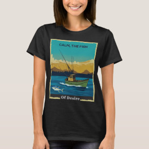 Camiseta calmo, o peixe do desejo