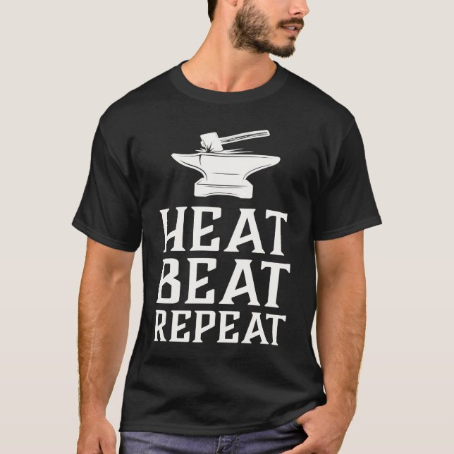 Camiseta Calor Batida Repetir  Ferreiro Trabalho com Metal  (Frente)