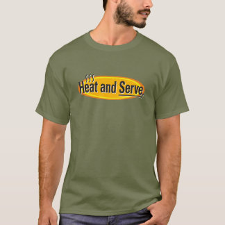 Camiseta Calor e Servir Texto Preto Gfx