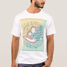 Camiseta Calor Wearable: Tee Doodle do Embrião da Mãe