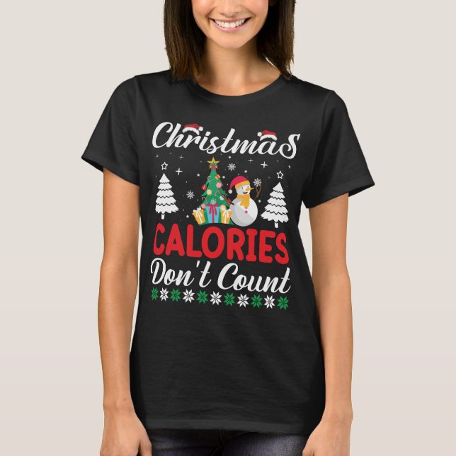 Camiseta Calorias de Natal: A Passagem Festiva Livre! (Frente)