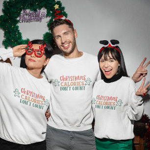 Camiseta Calorias de Natal não contam natal