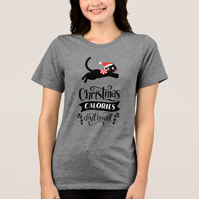 Camiseta Calorias de Natal Não Contem (Frente)