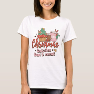 Camiseta Calorias de Natal Não Contem