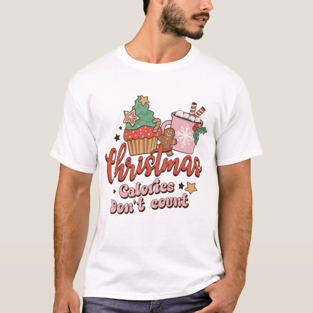 Camiseta Calorias de Natal Não Contem (Frente)