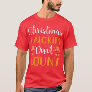 Camiseta Calorias de Natal Não Contem Banho de Gingerpão