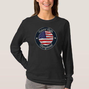 Camiseta Calvert Cliff Patriótico Maryland Souvenir
