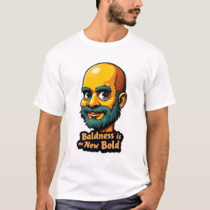 Camiseta "Calvície é o Novo Ousado: Abrace sua Confiança