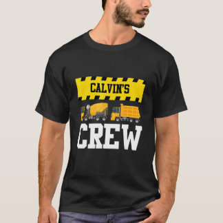 Camiseta Calvin Construction Crew Custom Dumcaminhão Tru