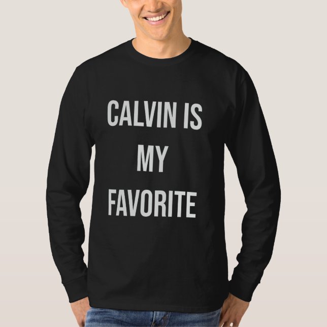Camiseta Calvin É Meu Favorito (Frente)