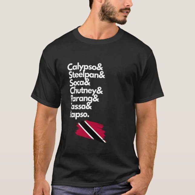 Camiseta Calypso Steelpan Soca Chutney Parang Tassa Rapso T (Frente)