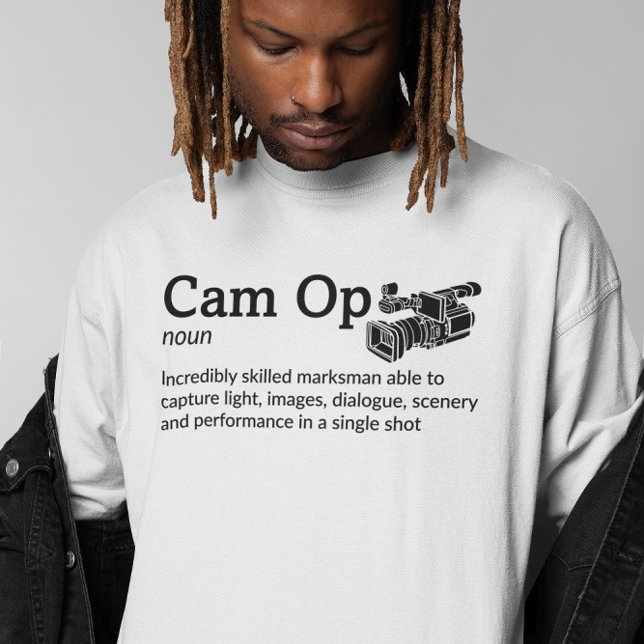 Camiseta Cam Op Definition Light Mode - Câmera (Criador carregado)