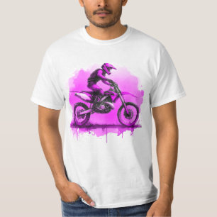Camiseta Camada de Camada de Água Púrpura