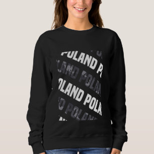 Camiseta Camada de Cinzas de padrão Polônia Camo