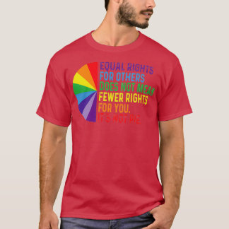 Camiseta Camada de Direitos Iguais LGBT para Minorias Pesso