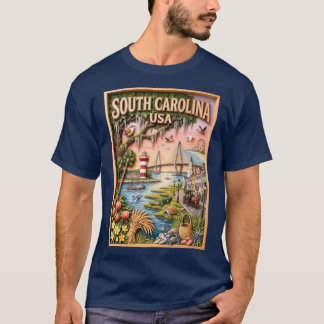 Camiseta Camada de Marcadores Costeiros da Carolina do Sul