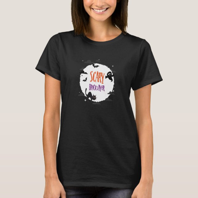 Camiseta Camada de tijolo assustadora (Frente)