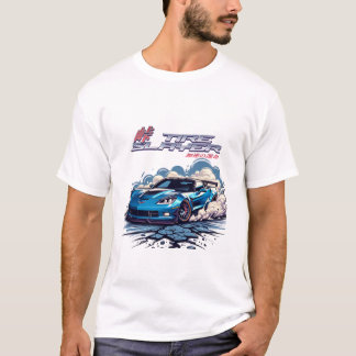 Camiseta Camada-Pneu - Camisa-T do Streetwear do JDM Drift