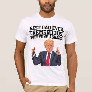CAMISETA CAMADAS DE TRUMP PARA DIA DE OS PAIS DE PAI